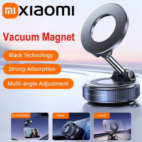 Xiaomi K007 Magnetic Car Mount – 360° Foldable Phone Holder with Strong Vacuum Suction | Universal Stand