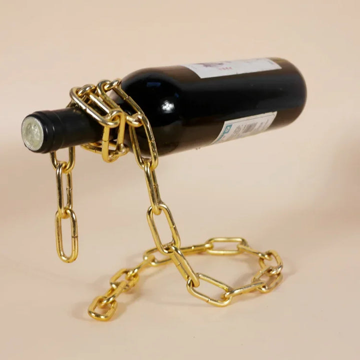Magic Iron Chain Wine Bottle Holder