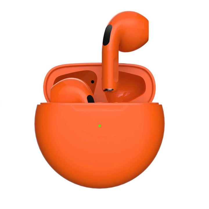 Pro 6 TWS Bluetooth Earbuds - Stereo Sound & Charging Case