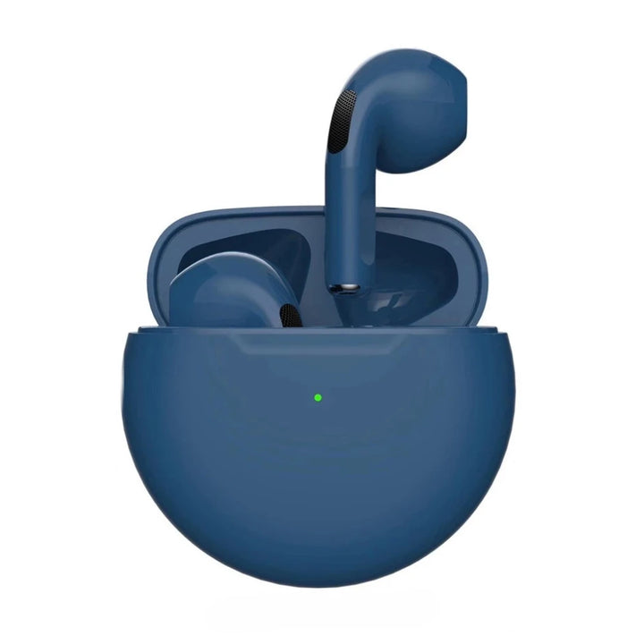 Pro 6 TWS Bluetooth Earbuds - Stereo Sound & Charging Case