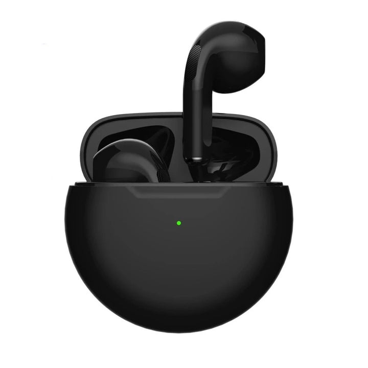Pro 6 TWS Bluetooth Earbuds - Stereo Sound & Charging Case